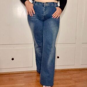 Vintage 90s/Y2K Milana Silver Studded Bootcut Jeans